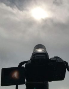 Albert demonstrates with the right camera and lens, eclipse photography can be impressive.