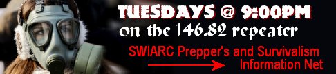 Tuesday 9:00pm, Prepper’s and Survivalism Information Net